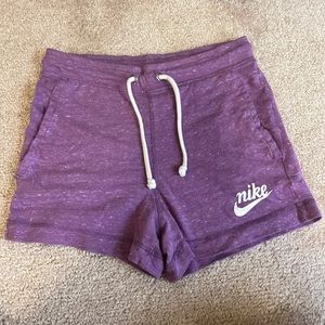 Purple nike lounge shorts